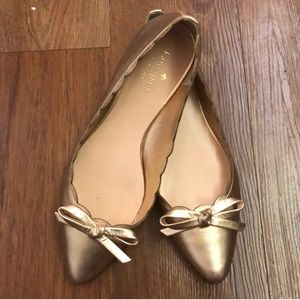 Kate Spade Gold Elena Flats